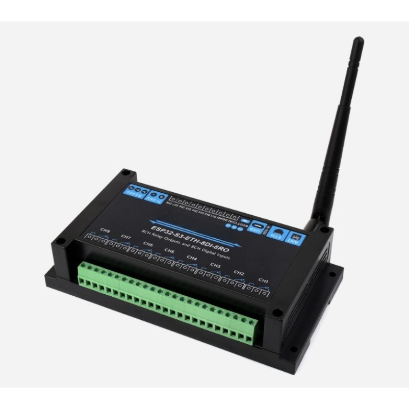 Esp32 Wifi Bluetooth Module - ESP32‑S3 産業用8チャンネルネットワークリレーモジュール WiFi Bluetooth RS485 イーサネットデジタル入力ボード