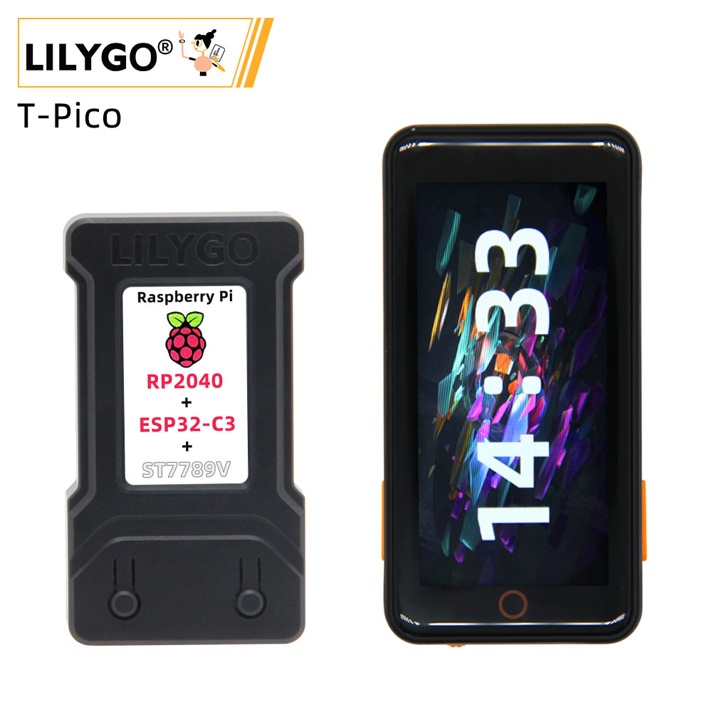 Esp32 Wifi Bluetooth Module - LILYGO® T-PicoC3 Picopro-ディスプレイモジュール,1.14インチ,ESP32-C3 rp2040,開発ボード,Bluetooth ESP32-C6,2.33インチタッチスクリーン