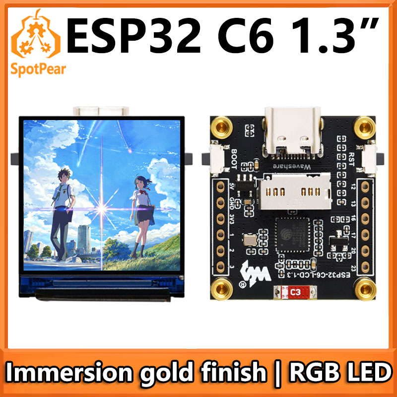 ESP32-C6 LCD 開発ボード 1.3 インチディスプ - Espressif Esp32 のレビューと価格