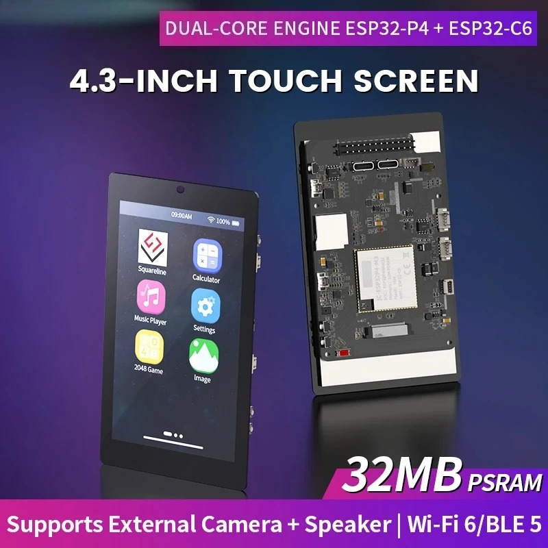 4.3インチ 480x800 IPS静電容量式タッチスクリー - Esp32 C6 のレビューと価格