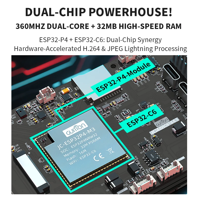 4.3インチ 480x800 IPS静電容量式タッチスクリー - Esp32 C6 のレビューと価格